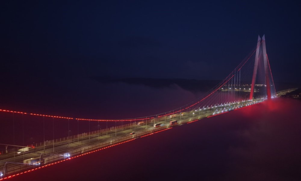 Yavuz Sultan Selim Köprüsü’nde Sis Manzarası Mest Etti