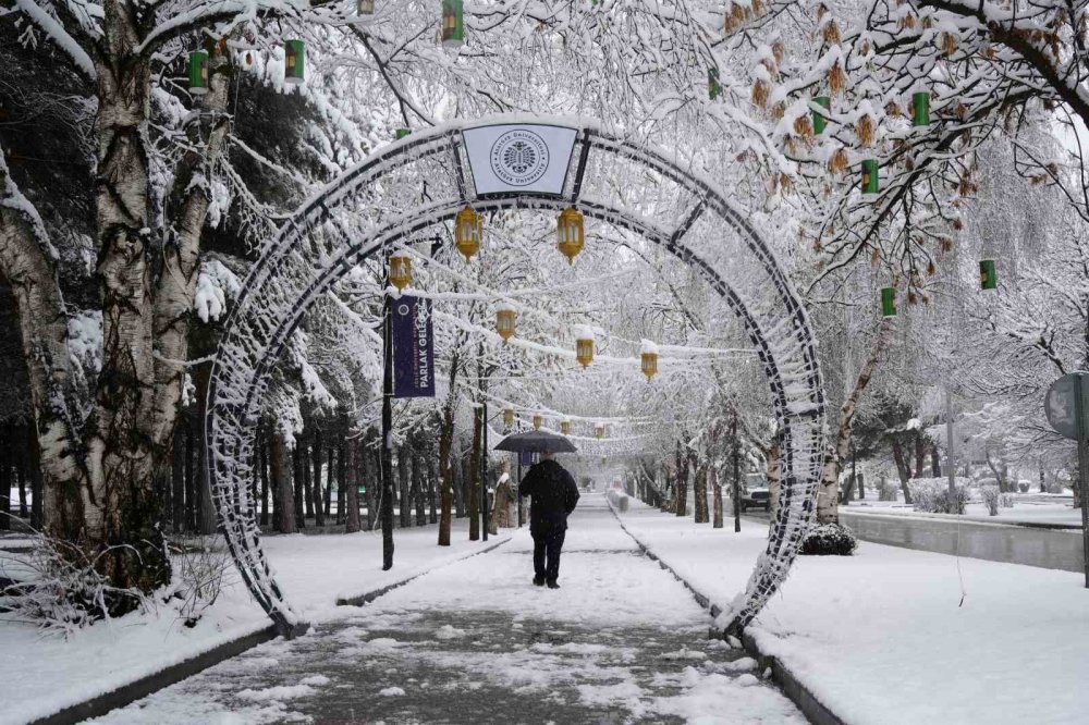 Erzurum’da Gece Boyu Kar Yağışı.. Kent Yeniden Beyaza Büründü!