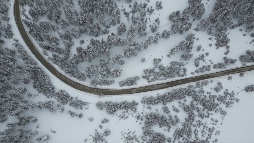 Baharda Kış Manzarası.. Kars/Sarıkamış-Erzurum Kara Yolu Büyüledi!