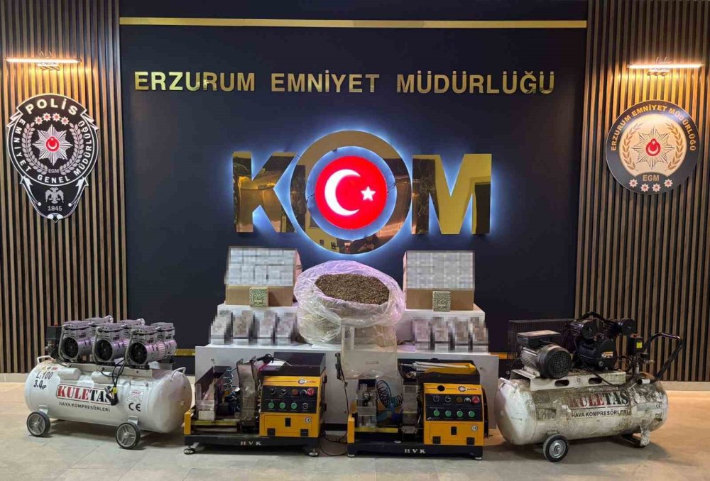 Sigara İmalathanesine Dönüştürülen Depoya Polis Baskını