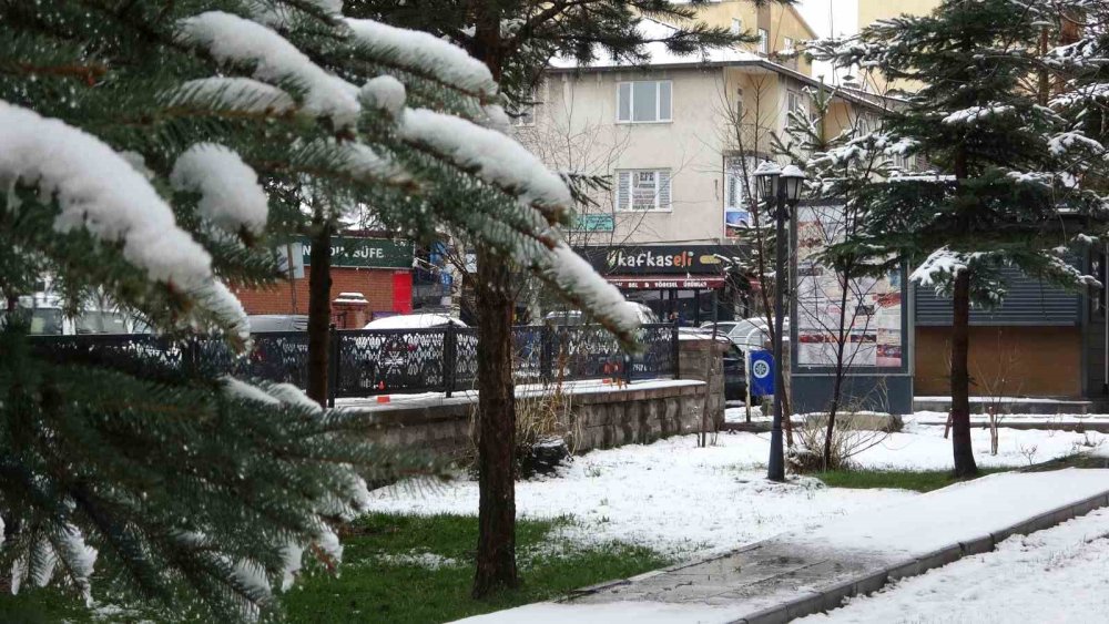 Ardahan Beyaza Büründü.. Aniden Bastıran Kar Yağışı Kenti Teslim Aldı!