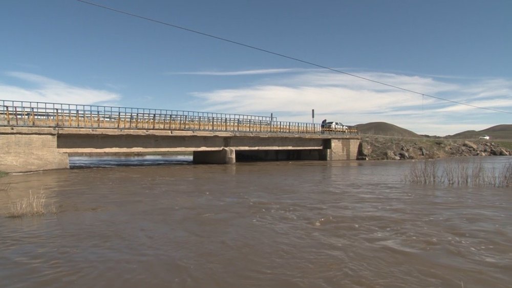 Kars Çayı Taştı.. Ağaçlar Suya Gömüldü, Meralar Etkilendi!