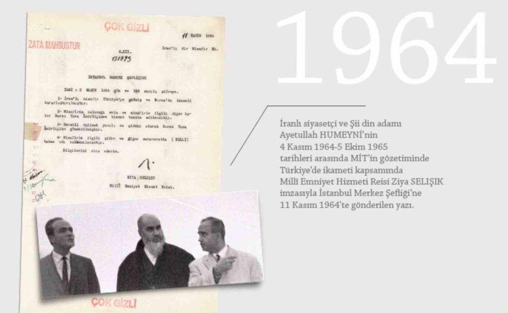 Ruhani Lider Humeyni’nin Türkiye’deki İlk Günleri MİT Raporlarında