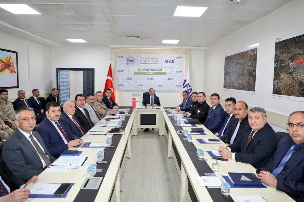 Kars’ta Afetlere Karşı Hazırlık Masaya Yatırıldı