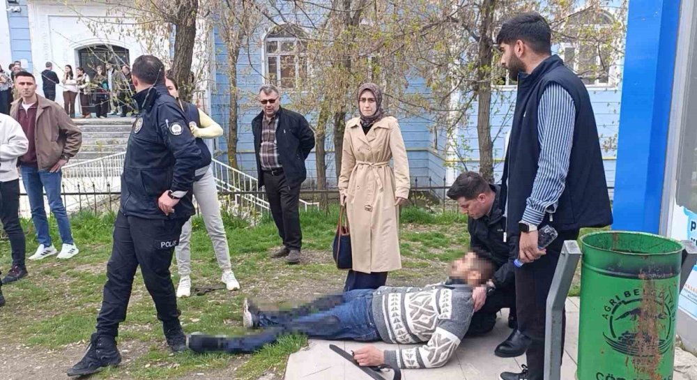 Ağrı’da Adliye Önünde Gerilim.. Boşanma Süreci Silahlı Saldırıya Dönüştü!