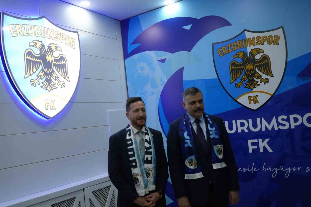 İçişleri Bakanı Çiftçi’den Erzurumspor’a Tebrik Ziyareti