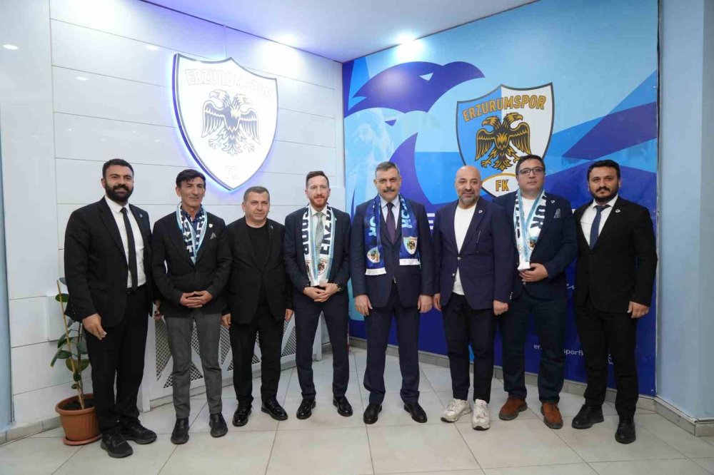 İçişleri Bakanı Çiftçi’den Erzurumspor’a Tebrik Ziyareti