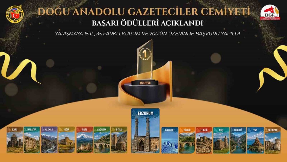 Bölgenin Başarılı Gazetecileri Açıklandı.. 25 Dalda Ödüller Sahiplerini Buldu!