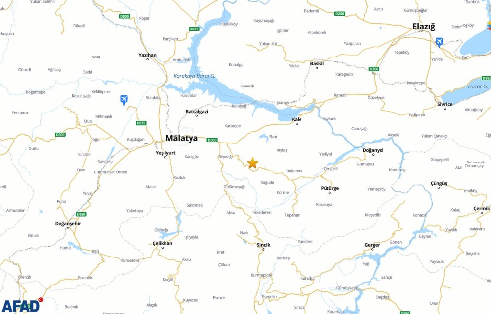 Malatya’da Korkutan Deprem.. Battalgazi Merkezli 5.6 Büyüklüğünde Sarsıntı!