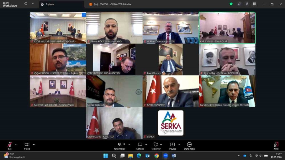 SERKA Yönetimi Çevrim İçi Toplandı.. Bölgesel Kalkınma ve Yeni Projeler Görüşüldü!