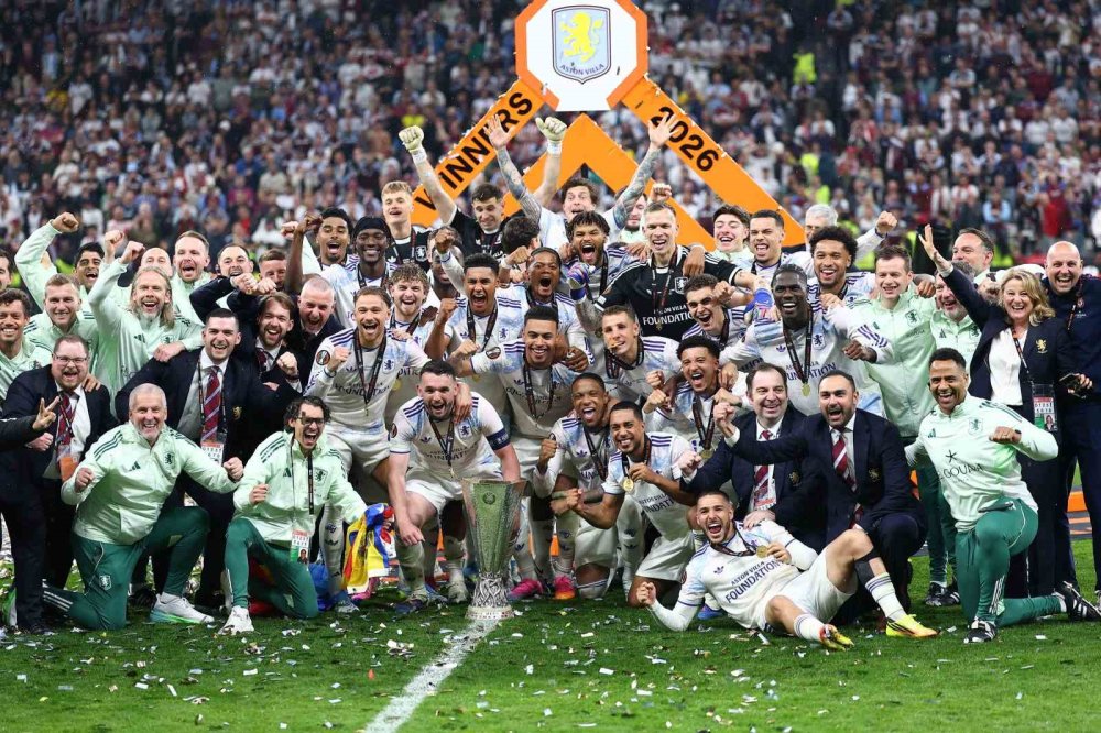 Uefa Avrupa Ligi Şampiyonu Aston Villa Kupasını Aldı