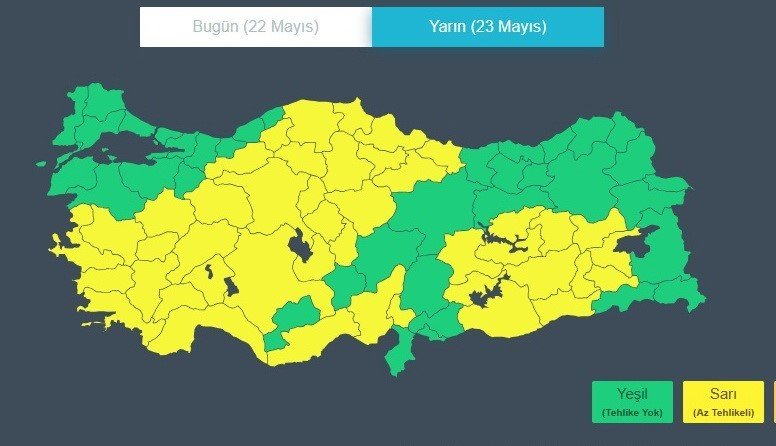 Samsun’un İç Kesimleri İçin Kuvvetli Yağış Uyarısı
