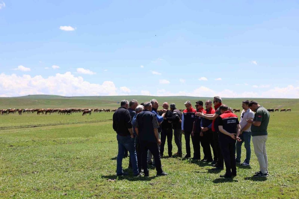 Bakanlık Heyeti Kars’ta İncelemelerde Bulundu.. Üreticilerle Bir Araya Gelindi!