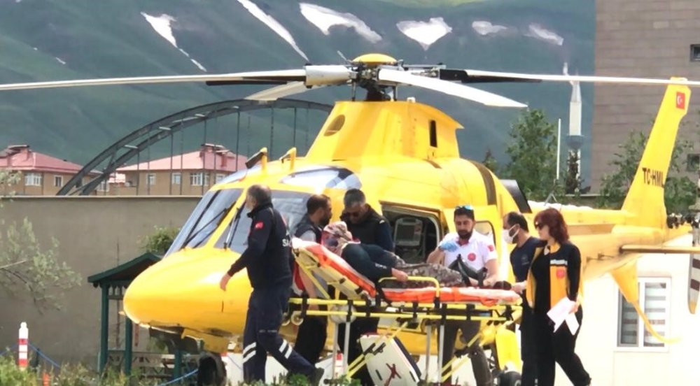 Kalp Krizi Geçiren Hasta İçin Ambulans Helikopter Havalandı.. Zamanla Yarış!