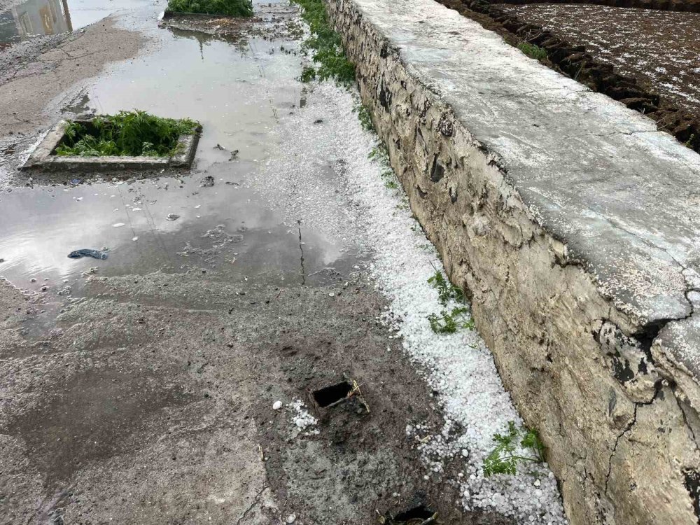 Kars’ta Fındık Büyüklüğünde Dolu Yağışı.. Tarım Arazileri ve Araçlar Zarar Gördü!