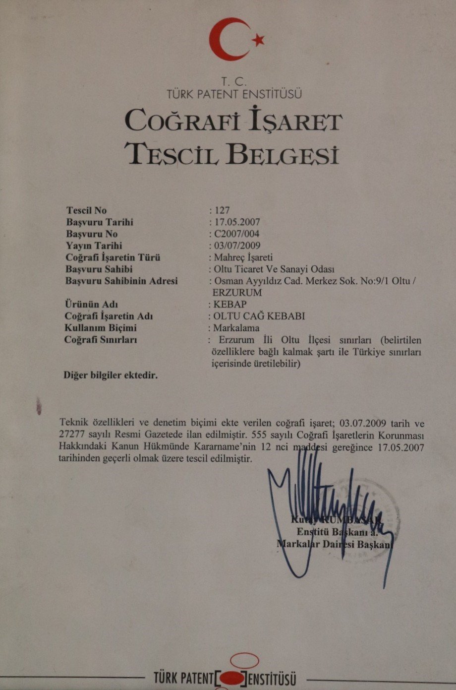Oltu Cağ Kebabı İçin Yeni Dönem.. Yetki Belgesi ve Tabela Zorunluluğu Başlıyor!