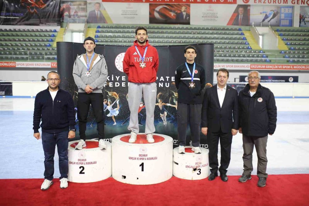 Erzurum’da Short Track Türkiye Şampiyonası Sürüyor.. Şampiyon Sporcular Belli Oldu!