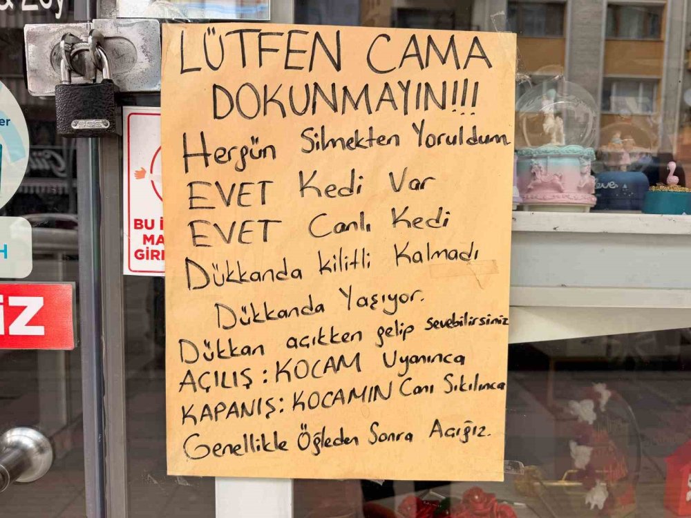 Camdaki Esprili Not Sosyal Medyada İlgi Gördü.. Esnafın Mesajı Gülümsetti!