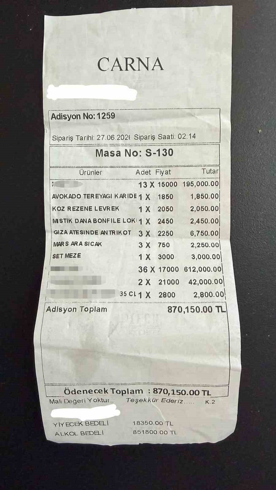 Alaçatı’daki 870 Bin Liralık Adisyon.. Gelir Uçurumu ve Lüks Tüketim Tartışmasını Büyüttü!