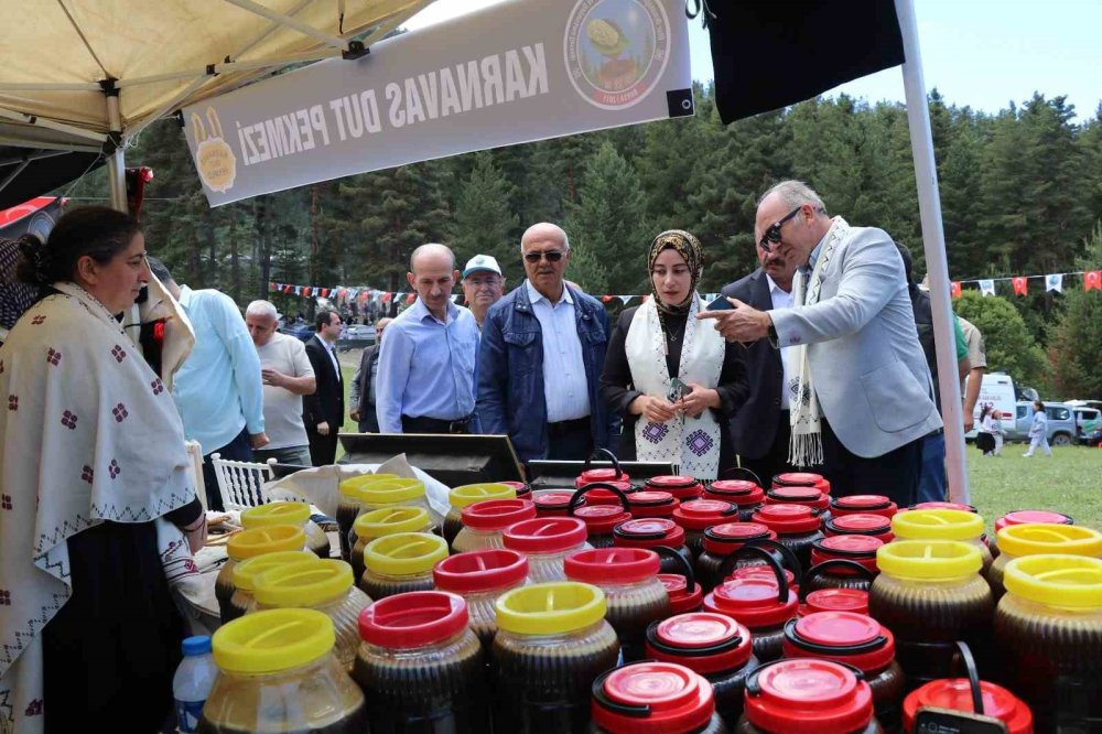 Karnavas Dut Pekmezi Festivali: Çocuklar Parmakla Pekmez Yemek İçin Yarıştı