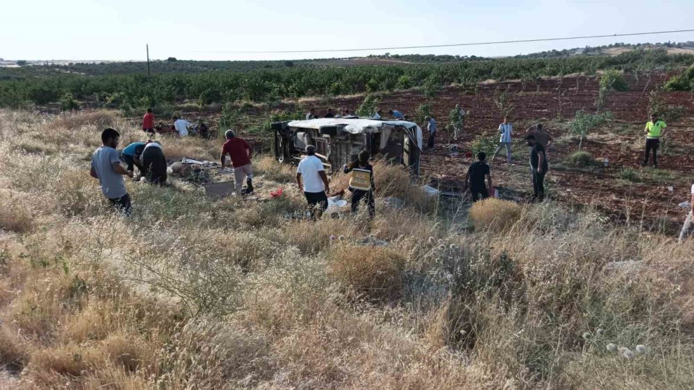 Tarım İşçilerini Taşıyan İki Minibüs Devrildi.. Konya ve Ş.Urfa’da 39 Kişi Yaralandı!