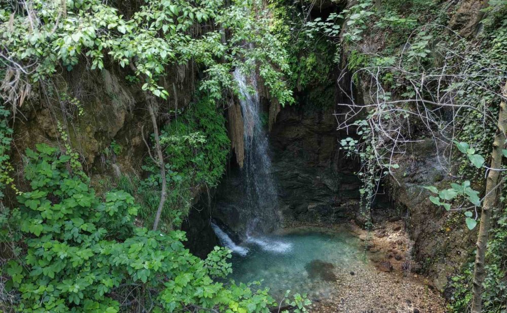 Mersin'de Ormana Gizlenen Şelale, Bu Sene Coşkulu Akıyor
