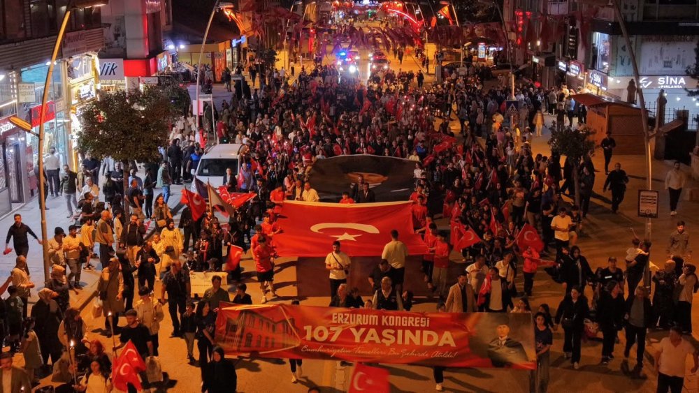 Erzurum Kongresi’nin 107. Yıl Dönümü.. Fener Alayı ve Anma Programıyla Kutlandı!