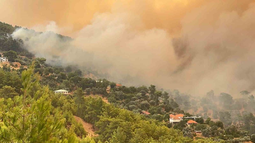 Fethiye-Antalya Kara Yolu Yangın Nedeniyle Trafiğe Kapatıldı