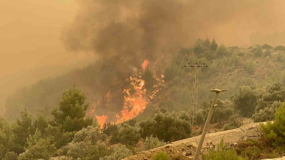 Seydikemer Yangını 8 Saattir Sürüyor