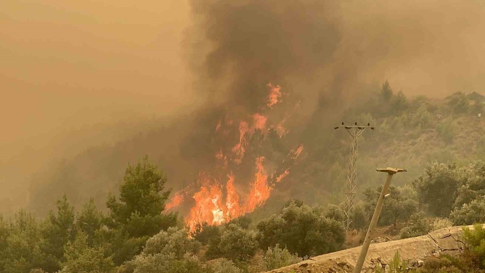 Seydikemer Yangını 8 Saattir Sürüyor