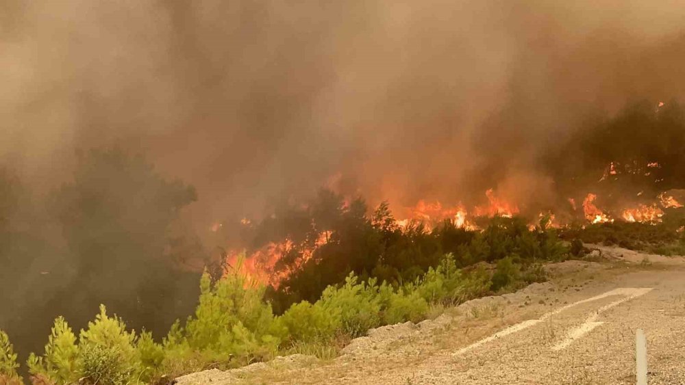Seydikemer Yangını 8 Saattir Sürüyor