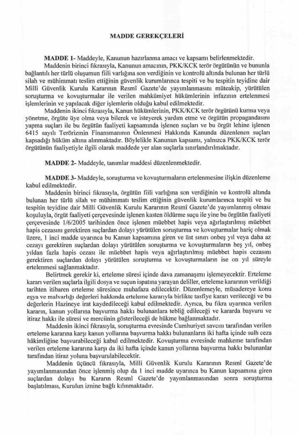 Çerçeve Yasa Detayları Belli Oldu