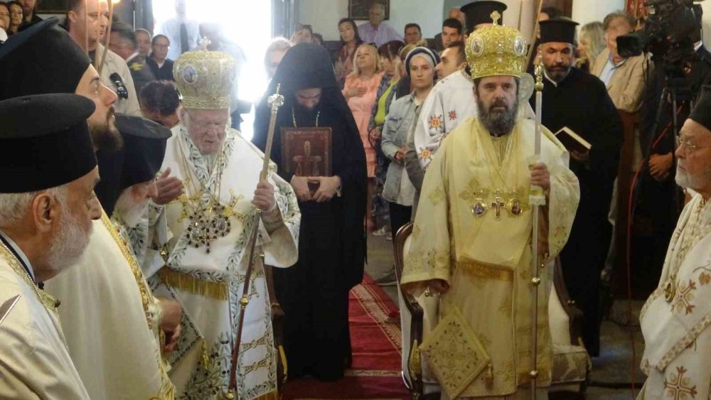 Fener Rum Patriği Bartholomeos, Gökçeada’da Ayin Yönetti