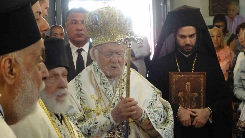 Fener Rum Patriği Bartholomeos, Gökçeada’da Ayin Yönetti
