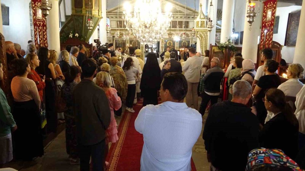 Fener Rum Patriği Bartholomeos, Gökçeada’da Ayin Yönetti