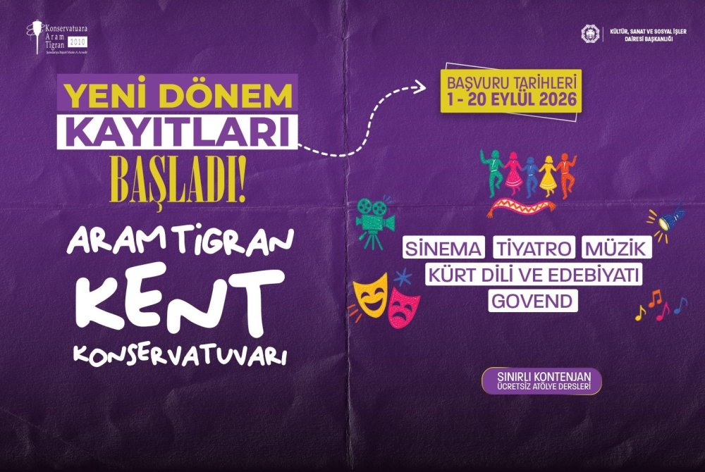 Diyarbakır’da Sanat Eğitimi İçin Yeni Dönem.. Aram Tigran Konservatuvarı Kayıt Açtı!