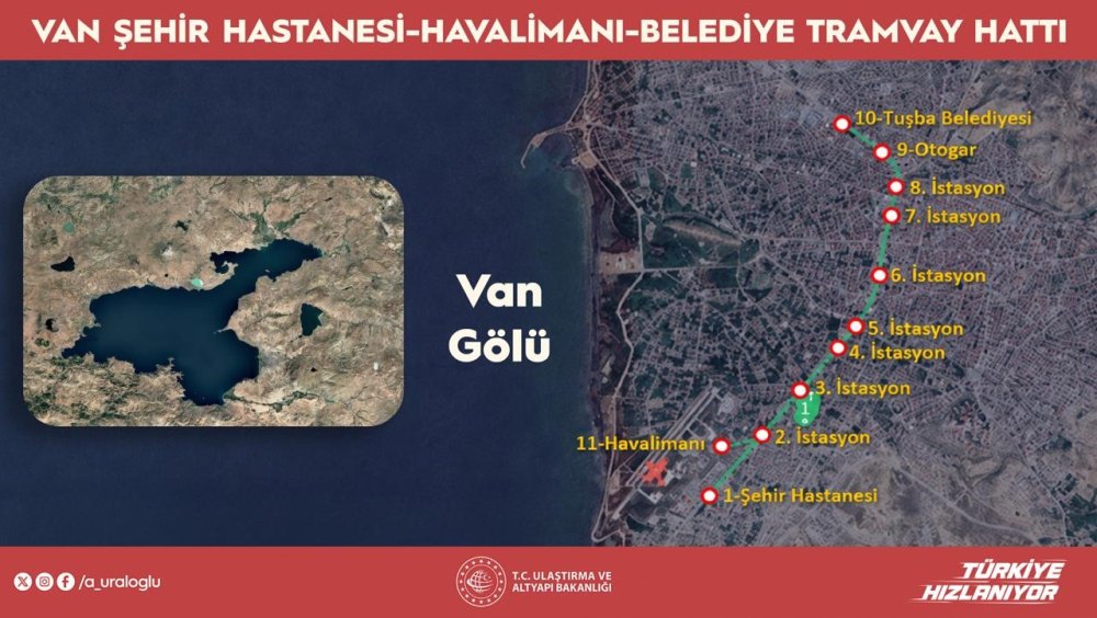 Van’ın Tramvay Hattı Bakanlığa Devredildi.. Şehir Hastanesi ve Havalimanı Bağlanacak!