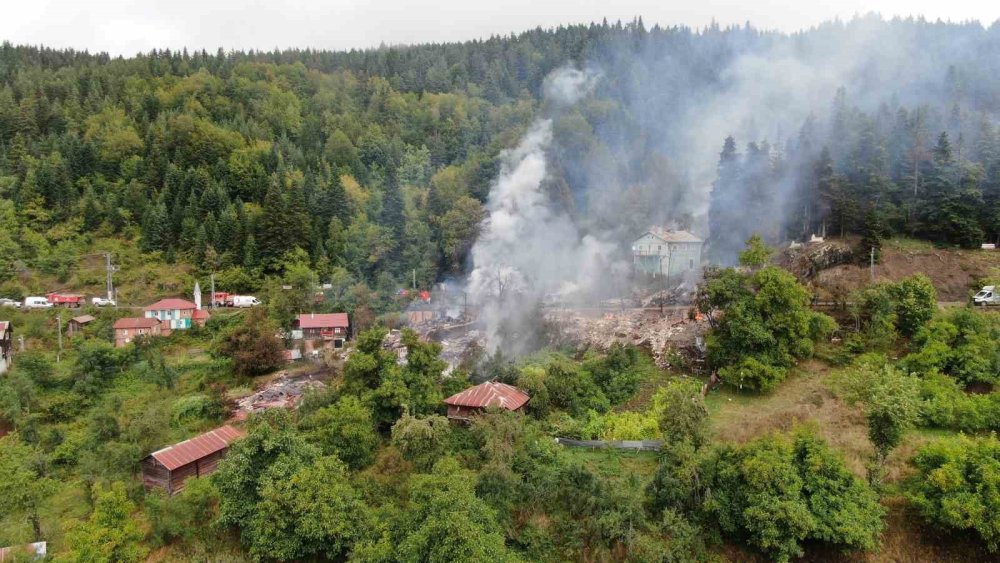 Kastamonu’da Köy Yangınının Bilançosu Ortaya Çıktı.. 11 Ev ve Çok Sayıda Yapı Yandı!