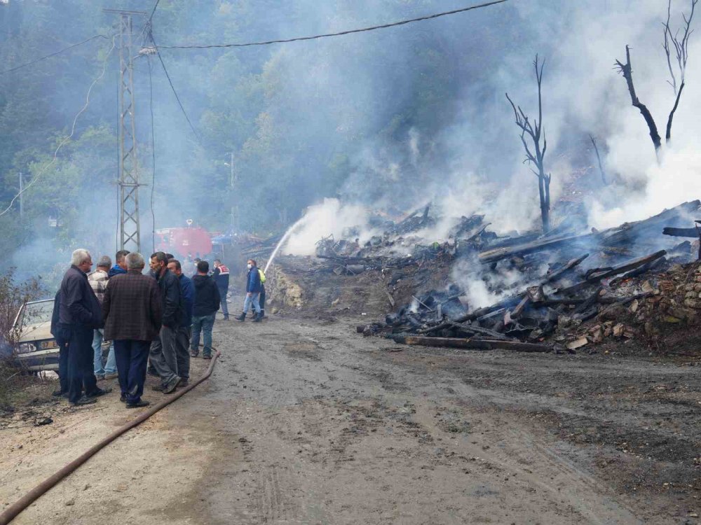 Kastamonu’da Köy Yangınının Bilançosu Ortaya Çıktı.. 11 Ev ve Çok Sayıda Yapı Yandı!