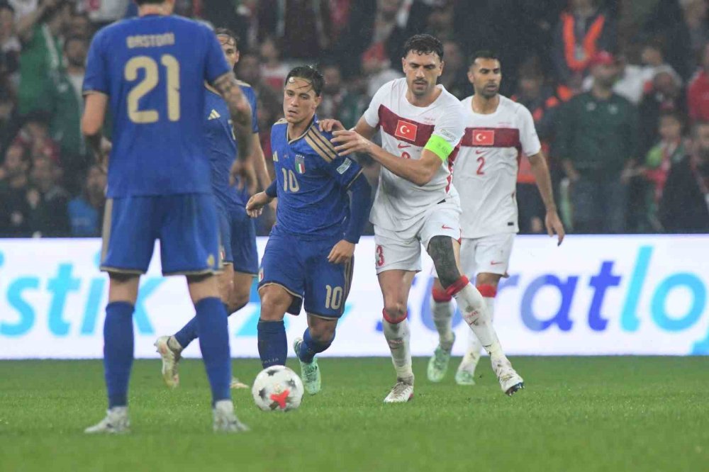 Uefa Uluslar Ligi: Türkiye: 0 - İ̇talya: 3 (i̇lk Yarı)