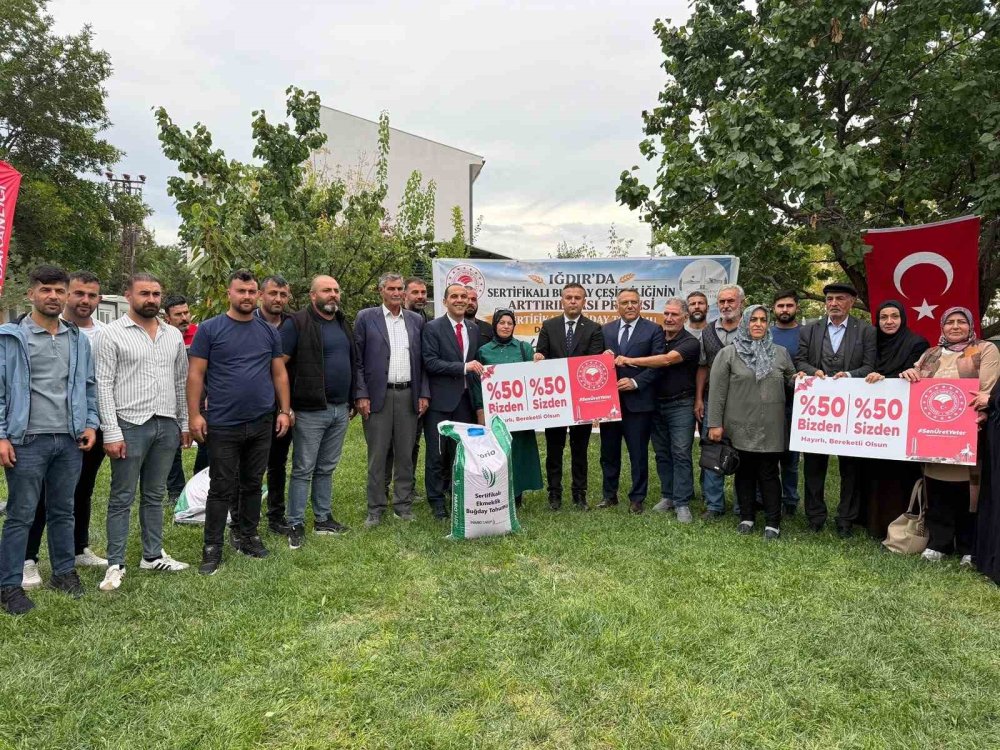 Iğdır'da Sertifikalı Buğday Tohumu Dağıtıldı.. 160 Üreticiye Yüzde 50 Hibe!