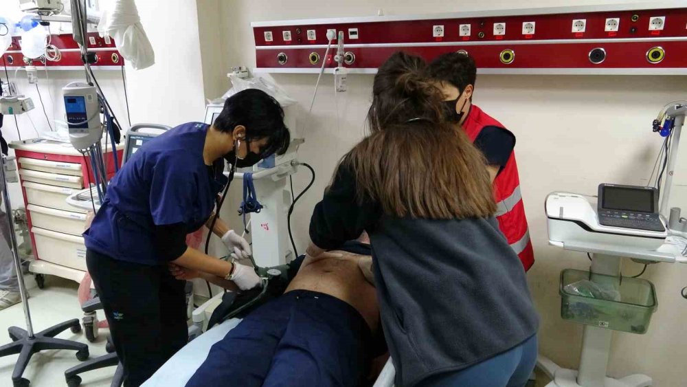 Kafkas Üniversitesi Hastanesi'nde Tatbikat.. 10 Yaralı Üzerinden Süreç Test Edildi!
