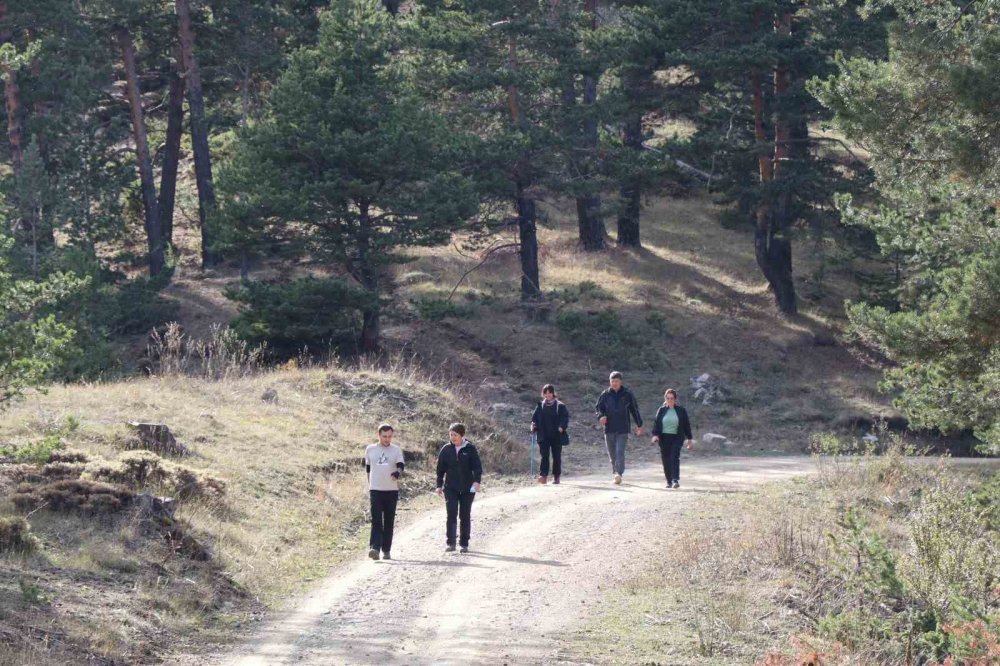 Erzurum’da Doğa Tutkunları Ormanağzı’nda Buluştu.. 15 Kilometre Yürüdüler!