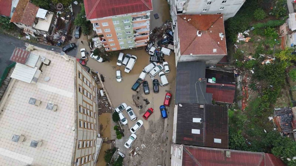 Sarıyer’de Selin Yol Açtığı Hasar Havadan Görüntülendi