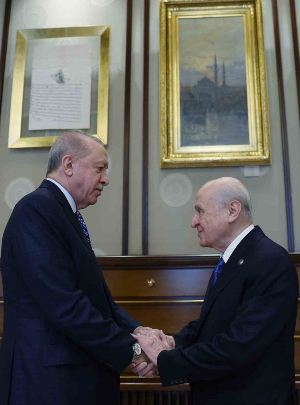 Erdoğan-Bahçeli Görüşmesi Sona Erdi.. Basına Kapalı Zirveden Açıklama Gelmedi!