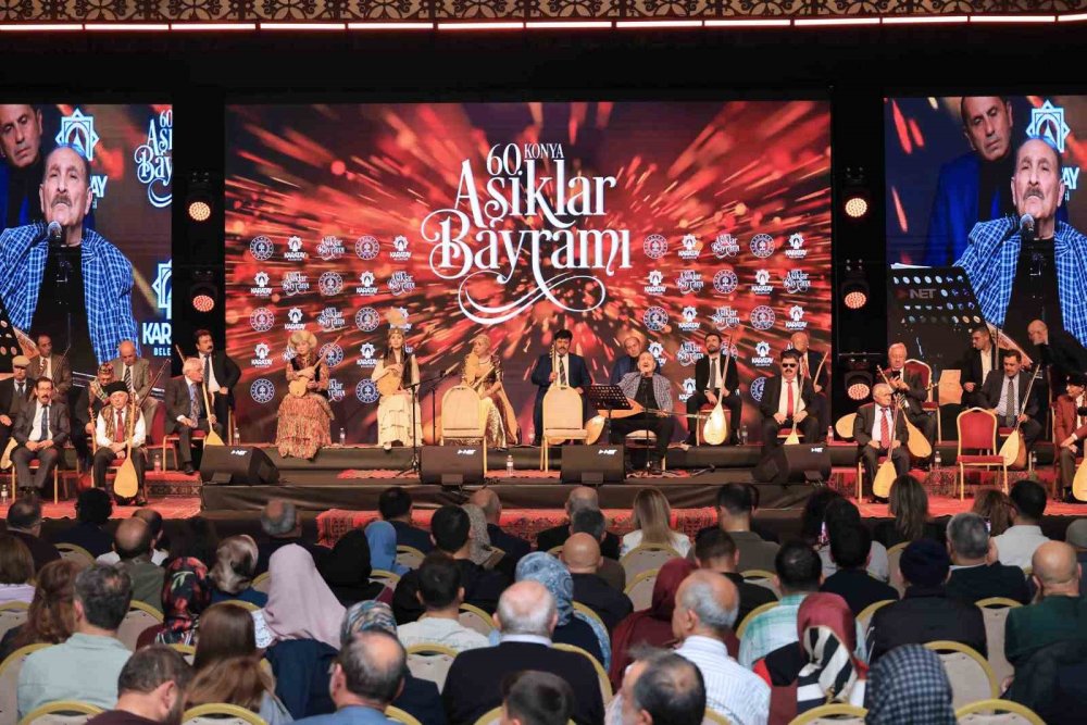 Konya’da 60. Aşıklar Bayramı Sona Erdi.. Saz, Söz ve Atışmalar Geleneği Yaşattı!