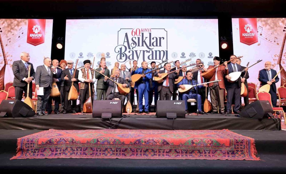 Konya’da 60. Aşıklar Bayramı Sona Erdi.. Saz, Söz ve Atışmalar Geleneği Yaşattı!