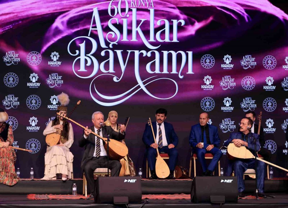 Konya’da 60. Aşıklar Bayramı Sona Erdi.. Saz, Söz ve Atışmalar Geleneği Yaşattı!