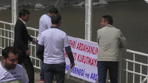 Ardahan'da 'Kura Ardahan'ındır' Eylemi