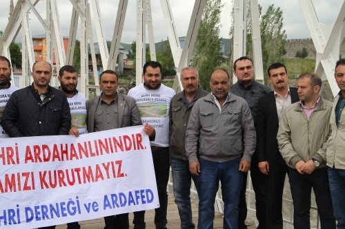 Ardahan'da 'Kura Ardahan'ındır' Eylemi